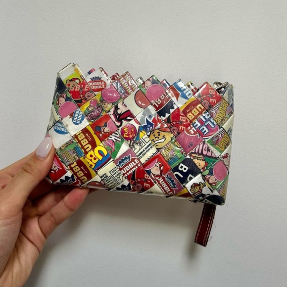 Nahui Ollin Candy Wrapper Wristlet Clutch - Picture 5 of 5
